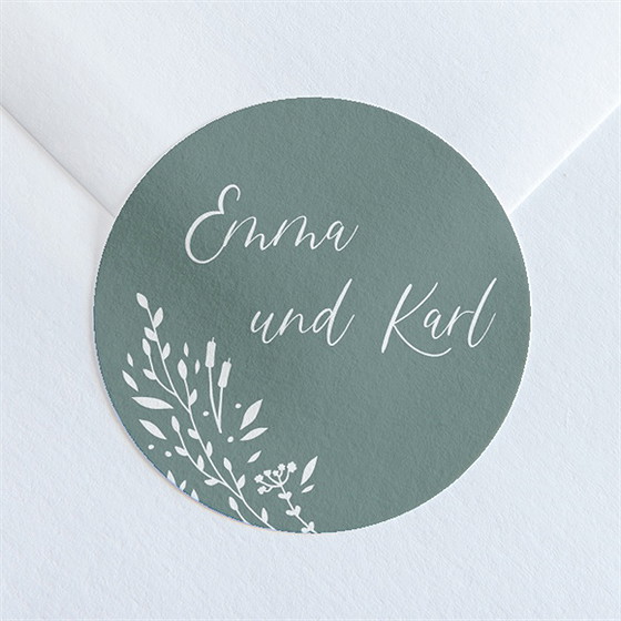 Aufkleber Hochzeit Poetisch & Elegant