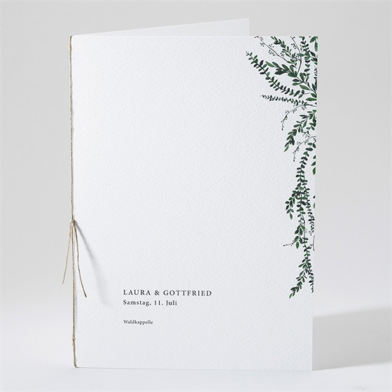 Kirchenheft Hochzeit Waldrand
