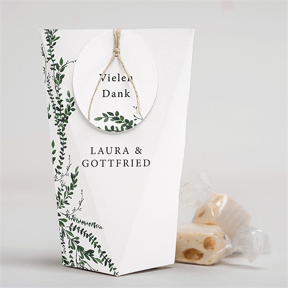 Geschenkbox Hochzeit waldrand - schachtel