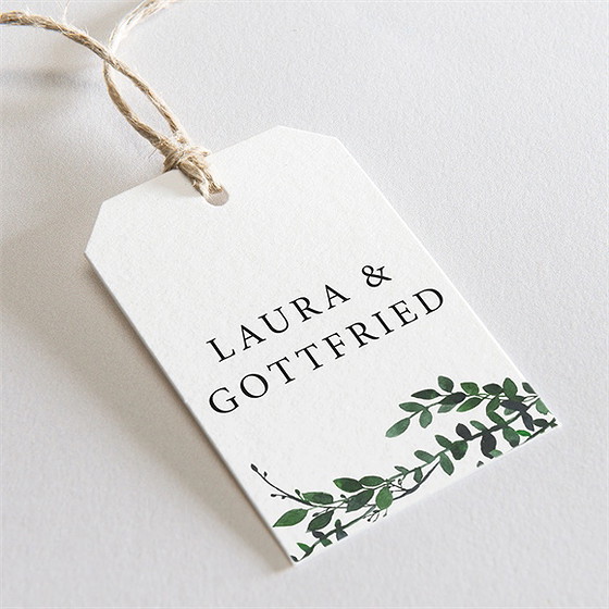 Geschenkanhänger Hochzeit Waldrand