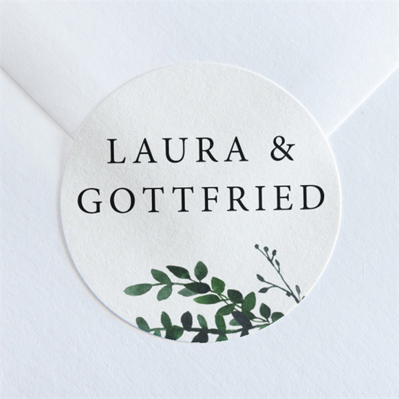 Aufkleber Hochzeit Waldrand ref.N36062