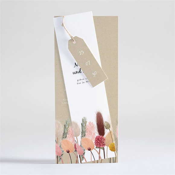 Hochzeitseinladung Feldblumenstrauß ref.N93132