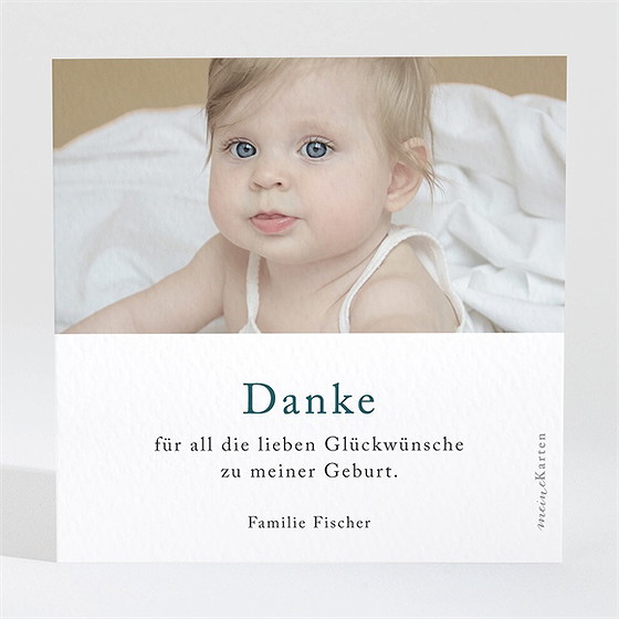 Dankeskarte Geburt Hübscher Kinderreim