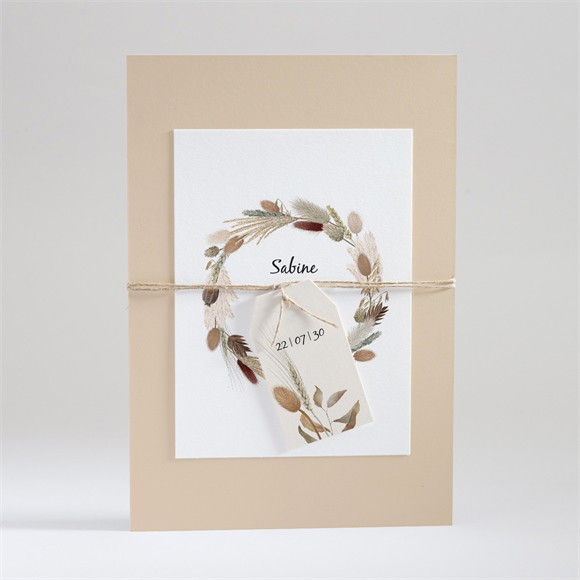 Hochzeitseinladung Herbstkranz ref.N99130