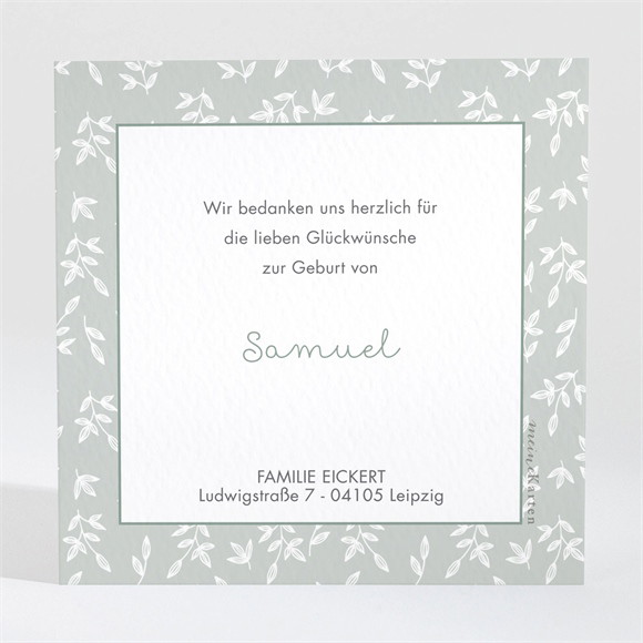 Dankeskarte Geburt Einfacher Fotorahmen ref.N3001638