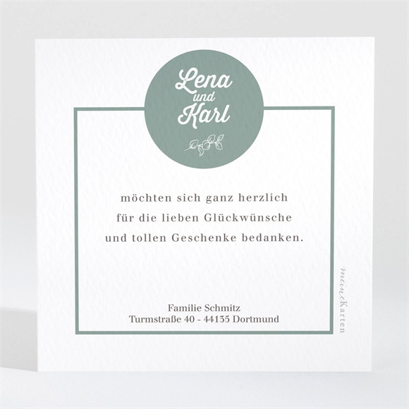 Dankeskarte Geburt Fröhliches Mosaik ref.N3001642