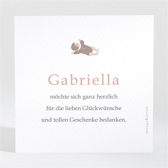 Dankeskarte Geburt Hübsche Zeichnung