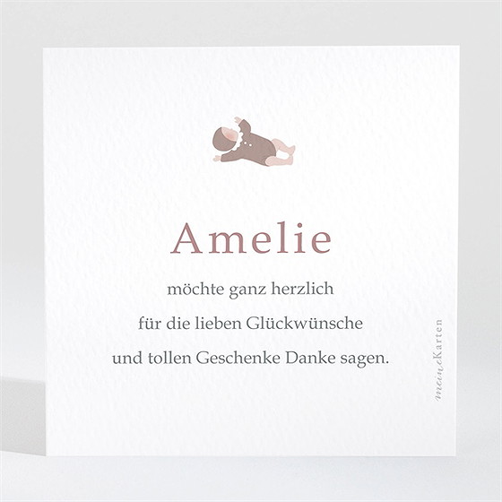 Dankeskarte Geburt Große Schwester