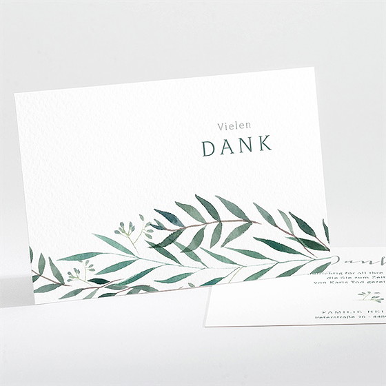 Trauerdanksagung Erinnerung - Quer 1