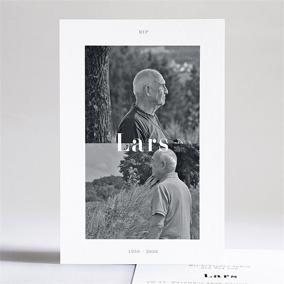 Trauerkarte wie sein blick