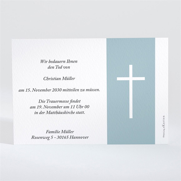 Trauerkarte Einfache Eleganz ref.N11040