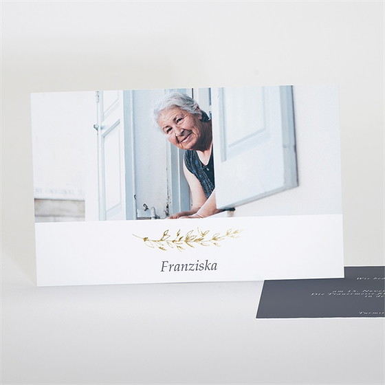 Trauerkarte Schöne Nostalgie