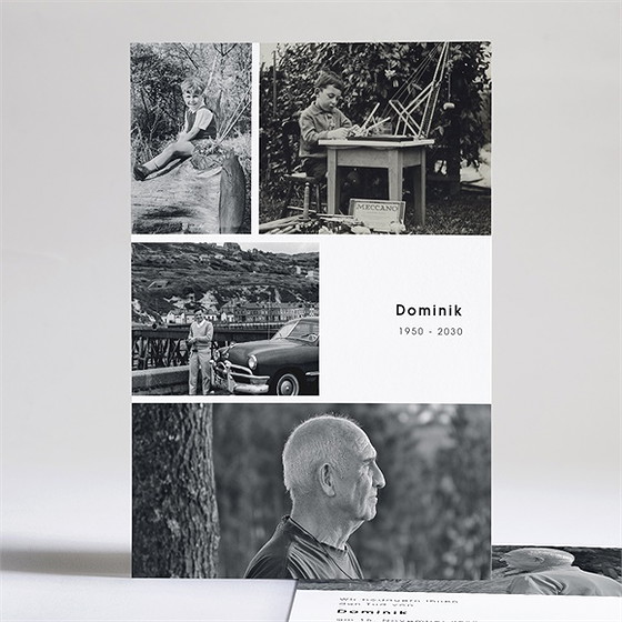 Trauerkarte Fotoauswahl