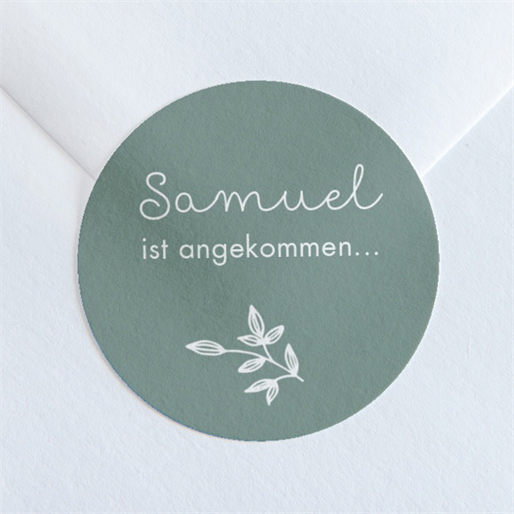 Sticker Geburt Einfacher Fotorahmen ref.N360123