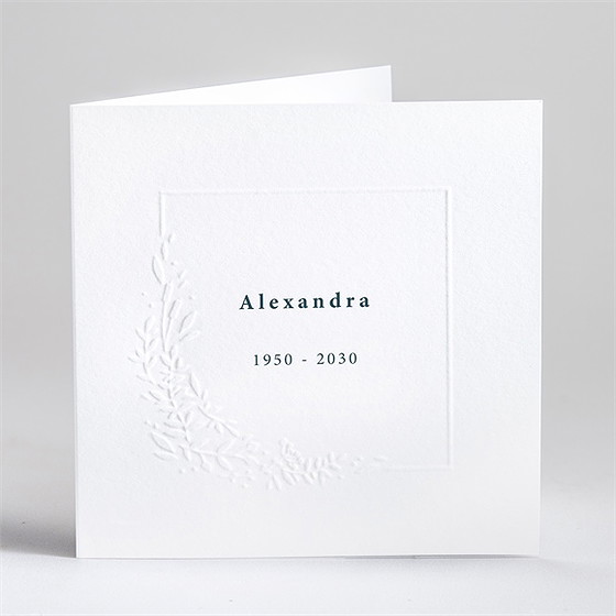 Trauerkarte blätterzweig