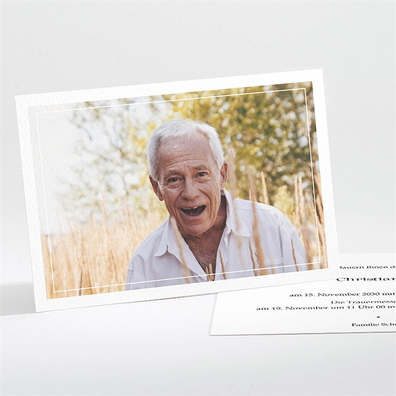 Trauerkarte Seine Freude