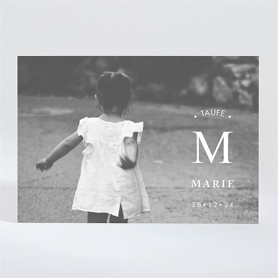 Einladung Taufe Initial Magnet 1