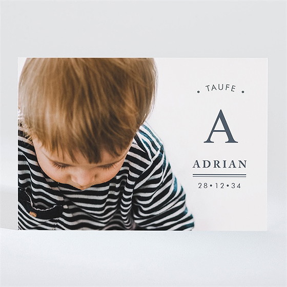 Einladung Taufe Initial - Magnet 2
