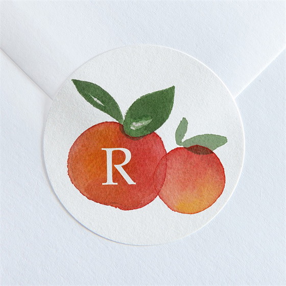 Sticker Geburt Kleine Zitrusfrüchte