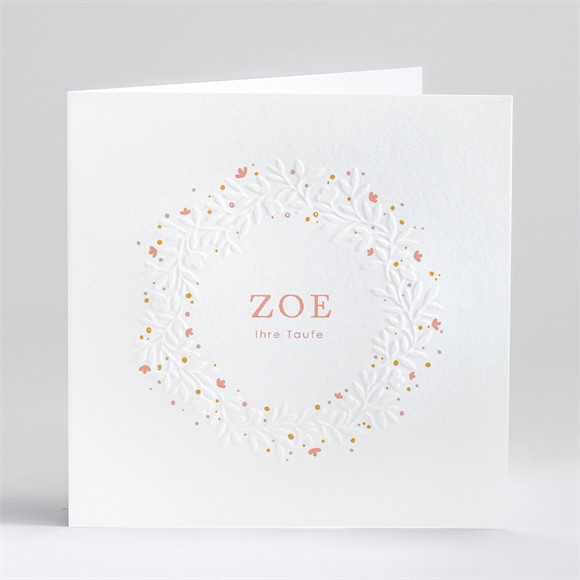 Einladung Taufe Subtiles Flechten ref.N46152