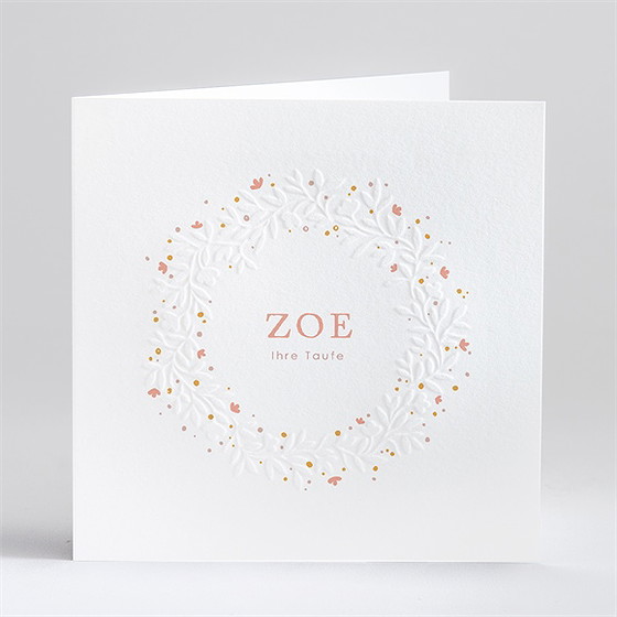 Einladung Taufe Subtiles Flechten