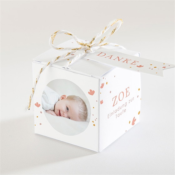 Geschenkbox Taufe subtiles flechten