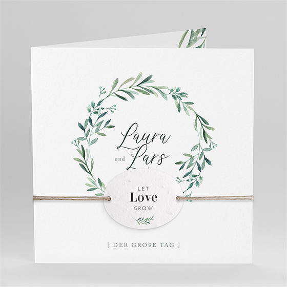 Hochzeitseinladung Liebessamen