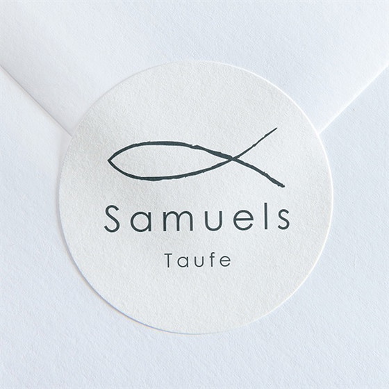 Aufkleber Taufe Schöne Seele