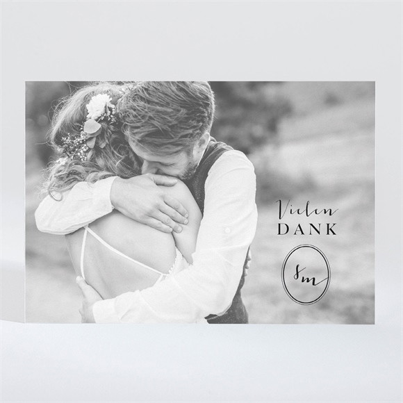 Dankeskarte Hochzeit Reine Eleganz - Magnet ref.N11030