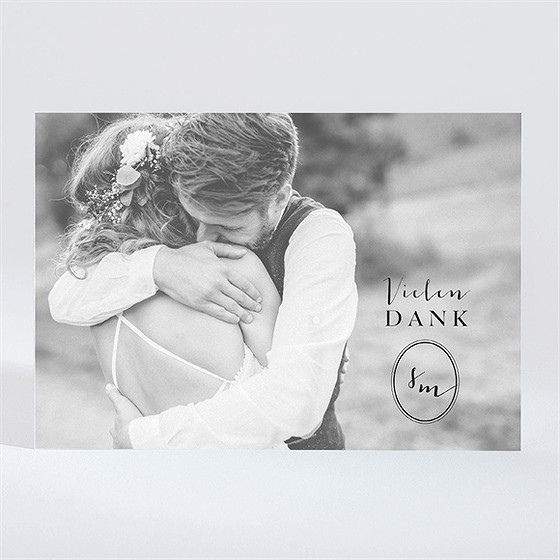 Dankeskarte Hochzeit Reine Eleganz - Magnet