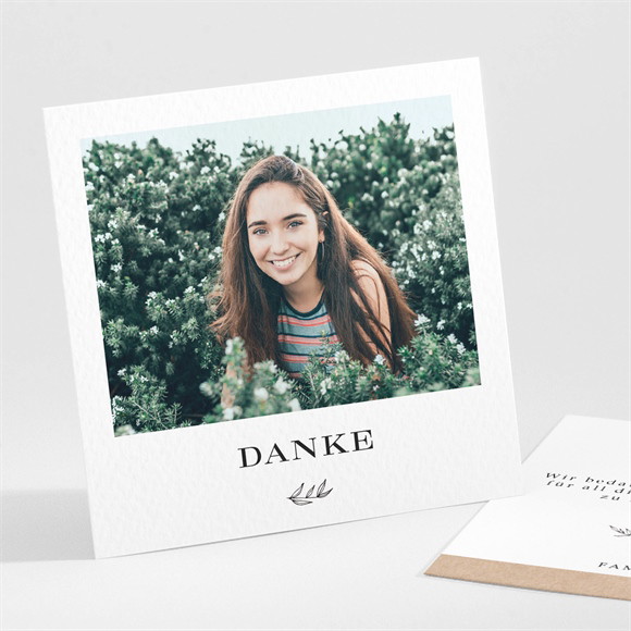 Dankeskarte Konfirmation Klassische Schlichtheit ref.N301294