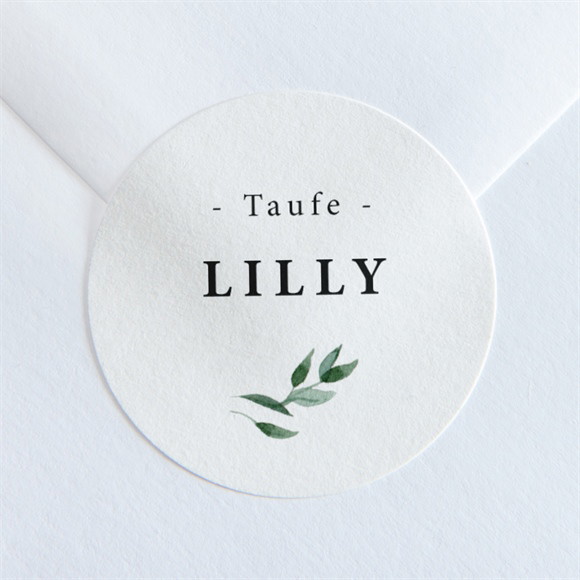 Aufkleber Taufe Naturbezogen ref.N36033