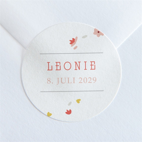 Aufkleber Taufe Blühendes Glück ref.N36037