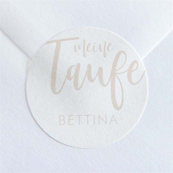 Aufkleber Taufe Kupfer Schrift ref.N36040