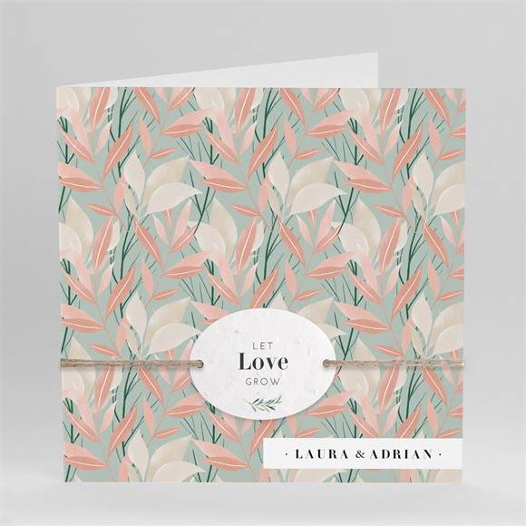 Hochzeitseinladung Blättersamen ref.N451215