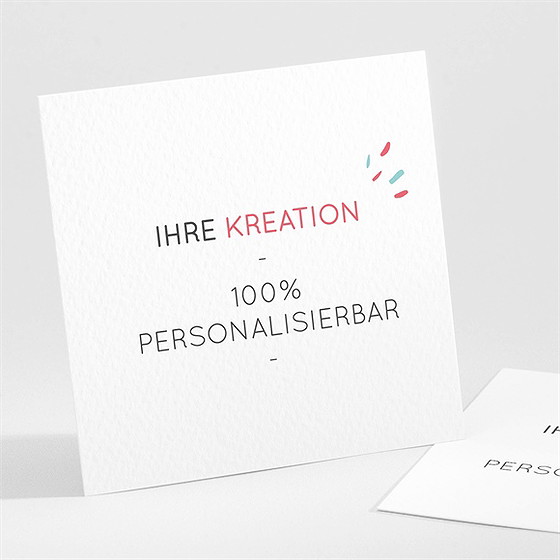 Dankeskarte Taufe blanco - 9,5x9,5cm (n301184)