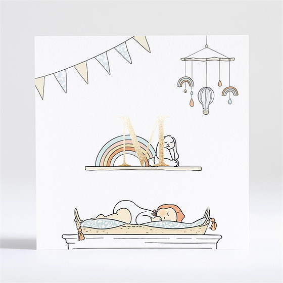 Geburtskarte Schöne Deko