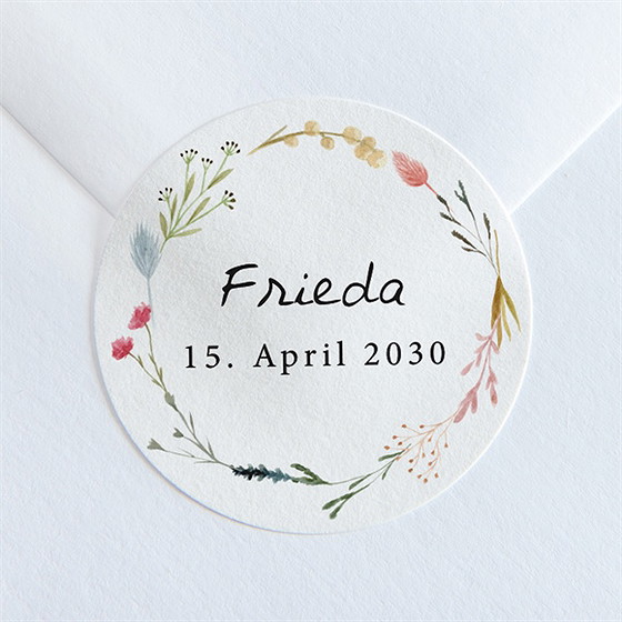 Sticker Geburt Herbstgedicht