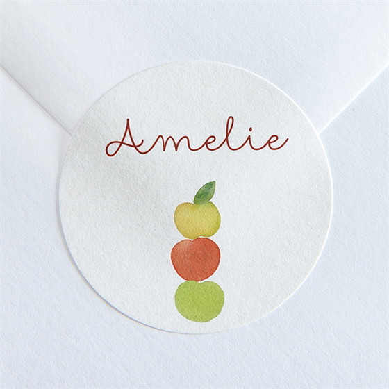 Sticker Geburt Apfelbaum