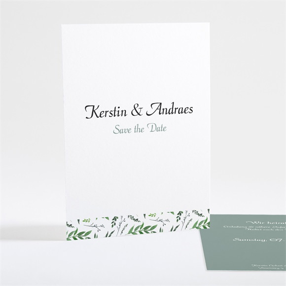 Save the Date Karte Blätterband ref.N25109