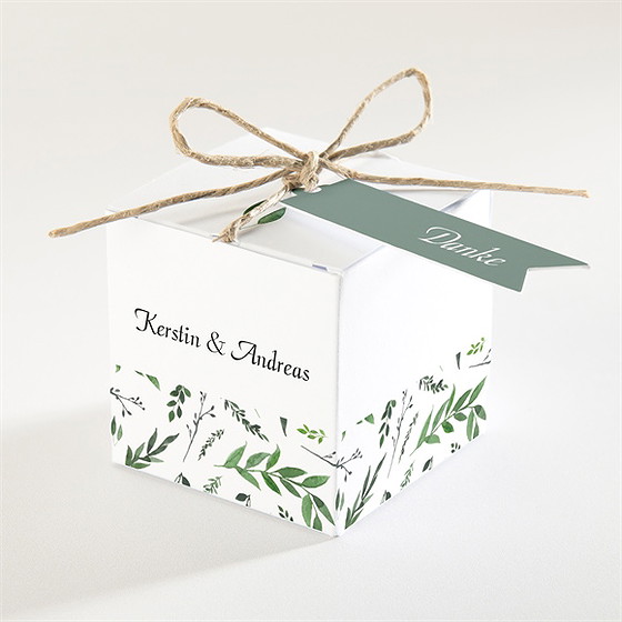 Geschenkbox Hochzeit Blätterband