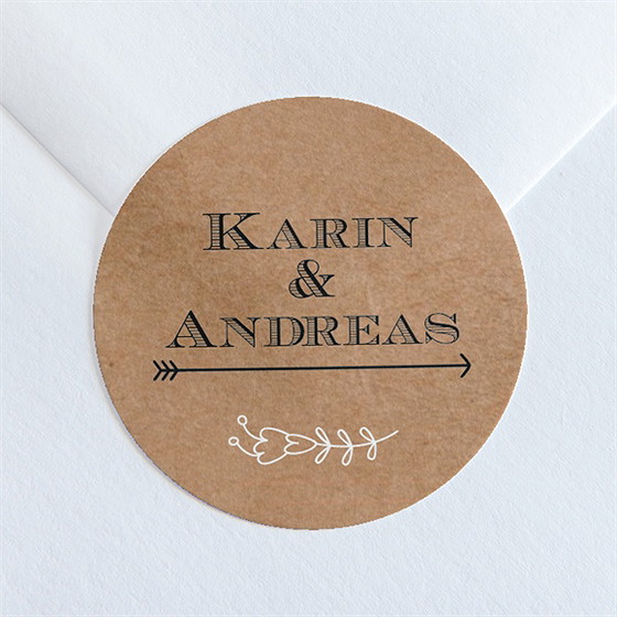 Aufkleber Hochzeit vertrauen