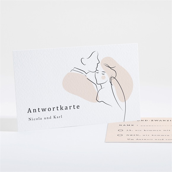 Antwortkarte Hochzeit Umarmung ref.N161153