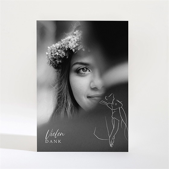 Dankeskarte Hochzeit Skizze