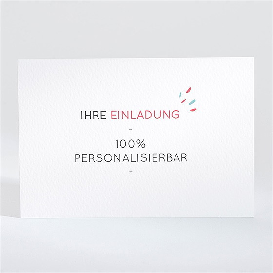 Einladung Taufe Blanco - 13,8X9,5Cm (N11045)