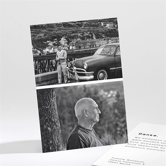 Trauerdanksagung Fotoauswahl