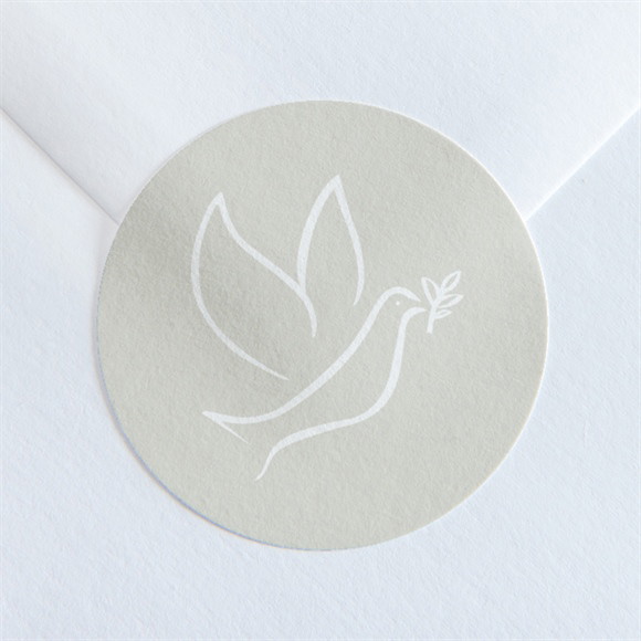 Aufkleber Trauer Taube der Hoffnung ref.N360247