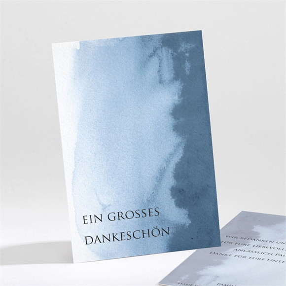 Trauerdanksagung Zarter Aquarellgruß ref.N211299