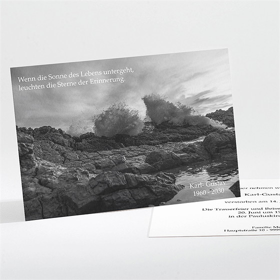 Trauerkarte sanfter traum