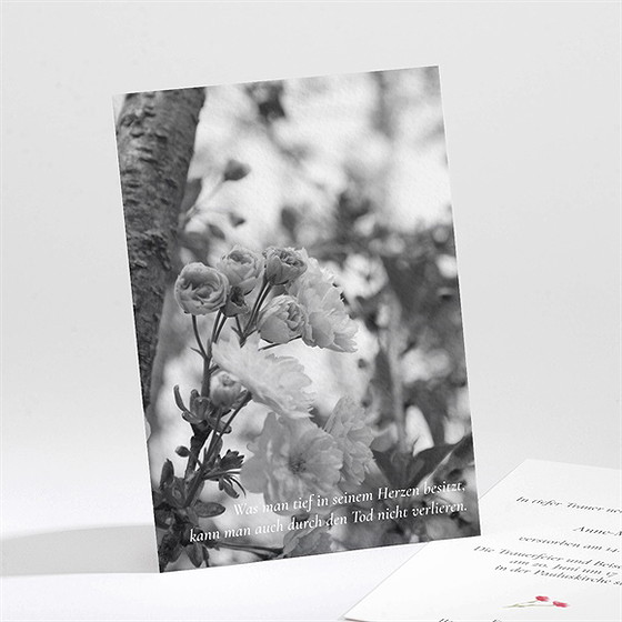 Trauerkarte in gedenken